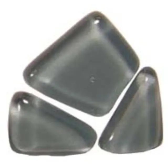 Γυάλινες Ψηφίδες Soft Glass - Light Grey - Πολυγωνικές - 200gr