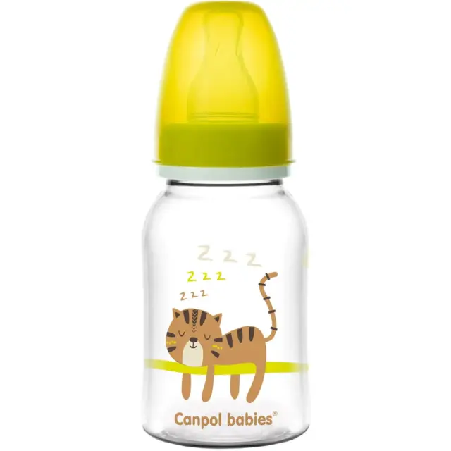 Στενό Μπουκάλι 120ml +0m PP Africa Canpol Yellow 59/100