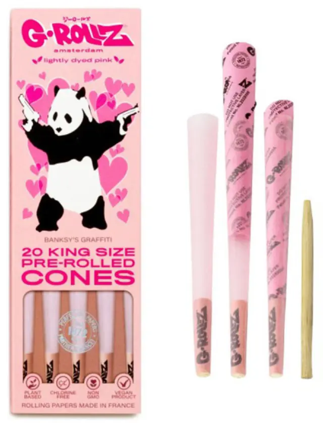 G-Rollz Cone Κώνος Pink - King Size 20τεμ.