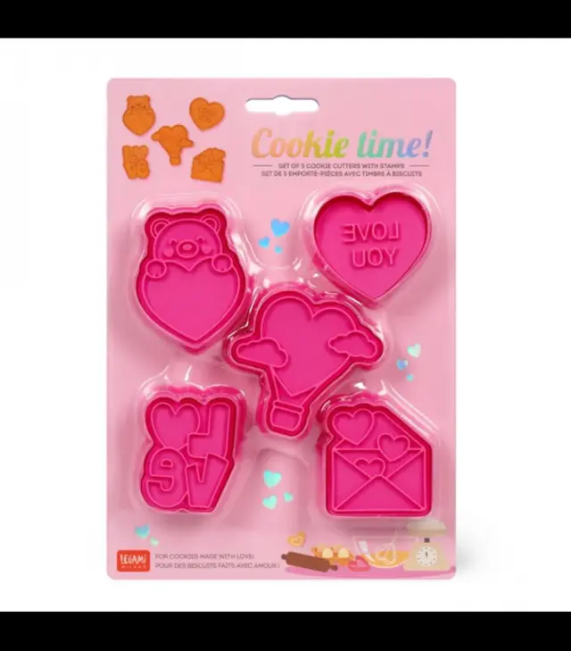 Φόρμες Κοπής Μπισκότων Valentine Cookie Time Set 5 / VCC0001 (Legami)
