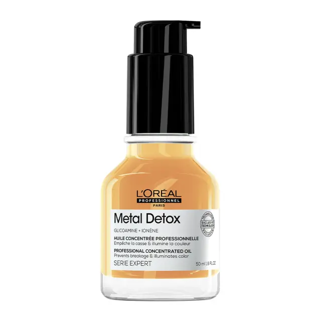 L´Oréal Professionnel Série Expert Metal Detox Professional Concentrated Oil hair oil for gloss and protection of dyed hair 50 ml