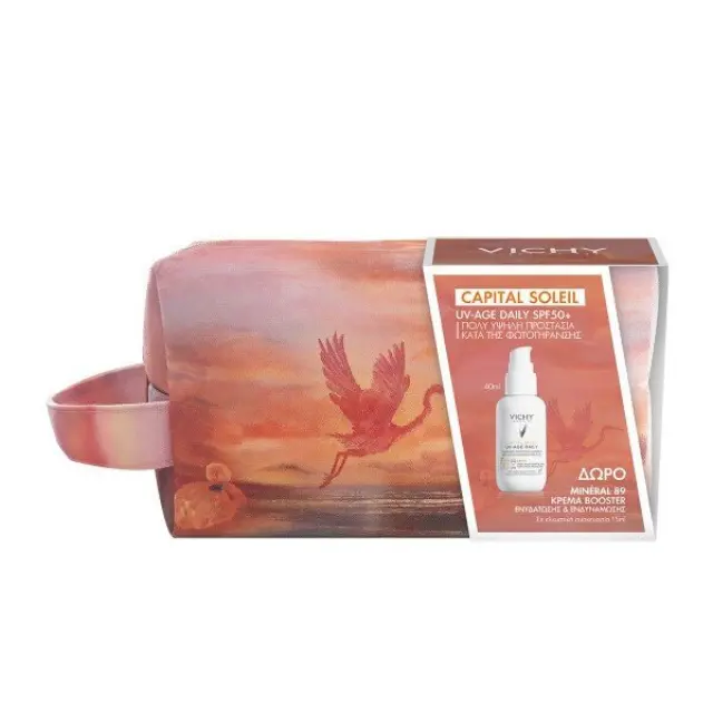 Vichy Capital Soleil UV-Age Daily Αντηλιακό Προσώπου με Χρώμα SPF50+ 40 ml + Δώρο Mineral 89 Κρέμα Booster 15 ml