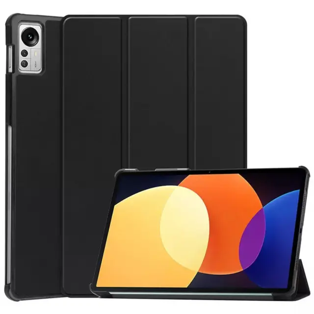 Techsuit® Smart Flip Cover Case Θήκη Σιλικόνης Με Δυνατότητα Stand Για Xiaomi Pad 5 Pro 12.4''- Black