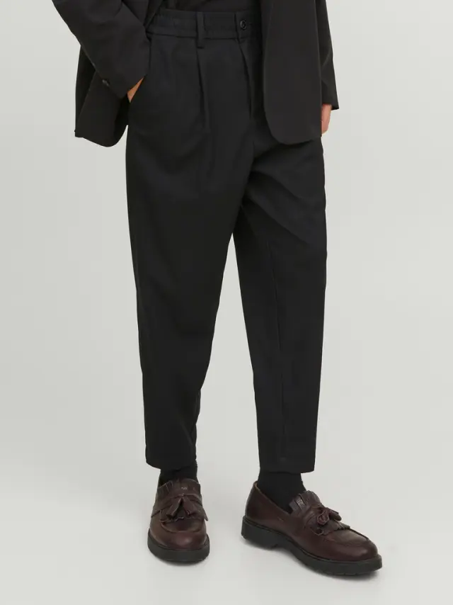 JPSTKARL JJREESE TAPERED CHINO DEK black - 33 , 34 3