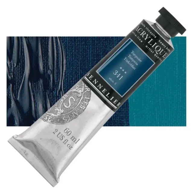 Ακρυλικό Sennelier Extra Fine - 341 Turqoise S3 - 60ml