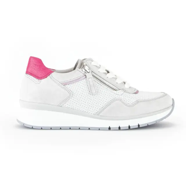 Gabor Sneakers Γυναικείο δέρμα/ύφασμα Άσπρο GAB/46308 61-WEISS