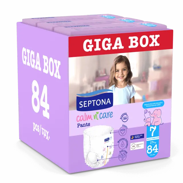 Septona πανα βρακακι giga box Extra large Plus pants no7 15+kg (3x28 τμχ) 84 πανες βρακακι