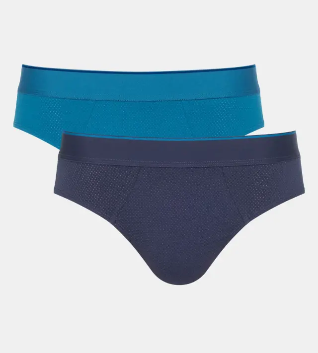 Sloggi Men Σλιπ Ever Airy Brief Συνδυασμός Μπλε 2-Pack