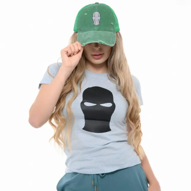 Ghetto Green 3D Mask Washed Cap | 6 Panel 3