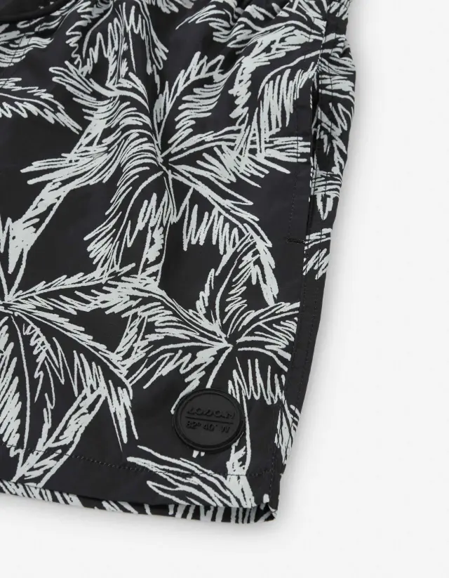 Losan Ανδρικό Μαγιό Σορτς Μαύρο Εμπριμέ Palmtrees - XL 3