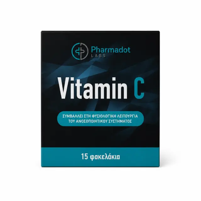 Pharmadot Labs Vitamin C 1000mg για την Φυσιολογική Λειτουργία του Ανοσοποιητικού 15 Φακελάκια