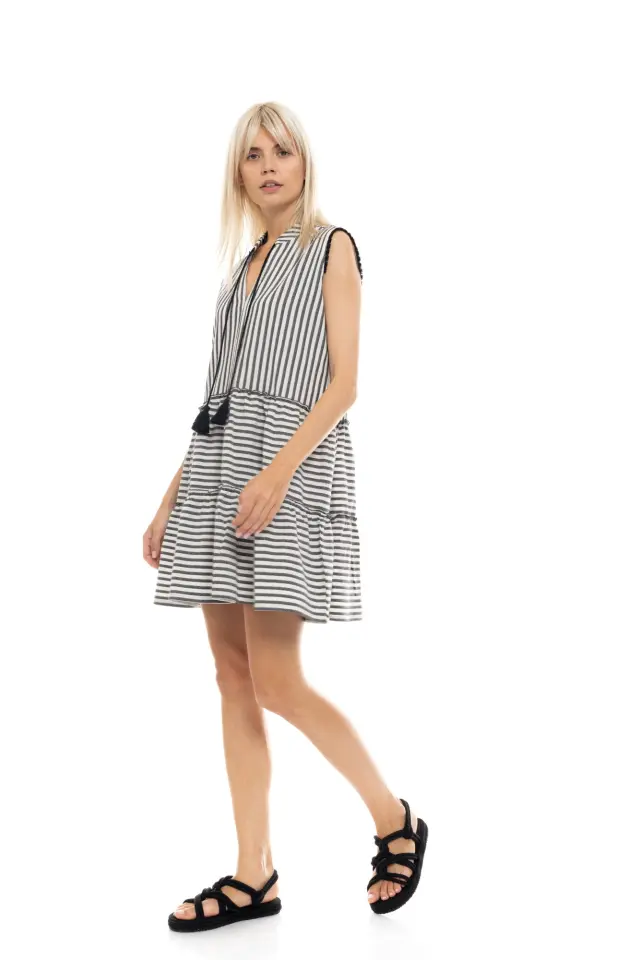 Beachwear Stripe Sand B434 Skin Pink Label 3
