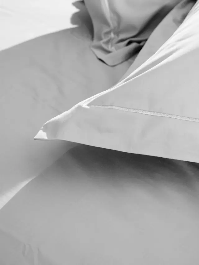 Κατωσέντονο Βαμβακοσατέν Omnia με λάστιχο White Διπλό (160x200+40) Sunshine 3