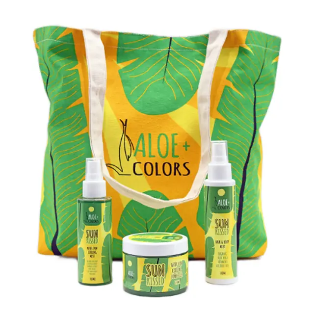 Aloe+ Colors Sun Kissed Beach Bag Cooling Sorbet Gel, 150ml & After Sun Cooling Mist, 100ml & Hair and Body Mist, 100ml