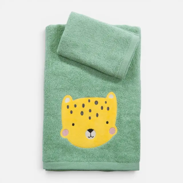 Πετσέτες Παιδικές Σετ 2τεμ. Jungle Mania Nef Nef Homeware, 100% ΒΑΜΒΑΚΙ - PISTACHIO (041047)