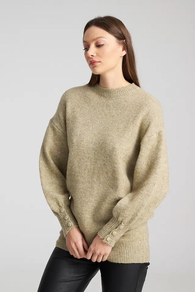 Πλεκτό με Διακριτική Λάμψη και Στυλ COCO SWEATER - XS 3