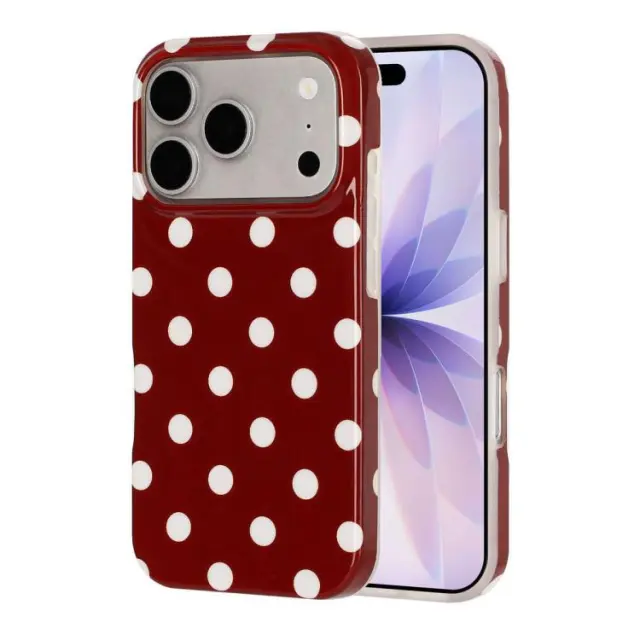 Retro Dots Θήκη για iPhone 18 Pro Max-Red OEM