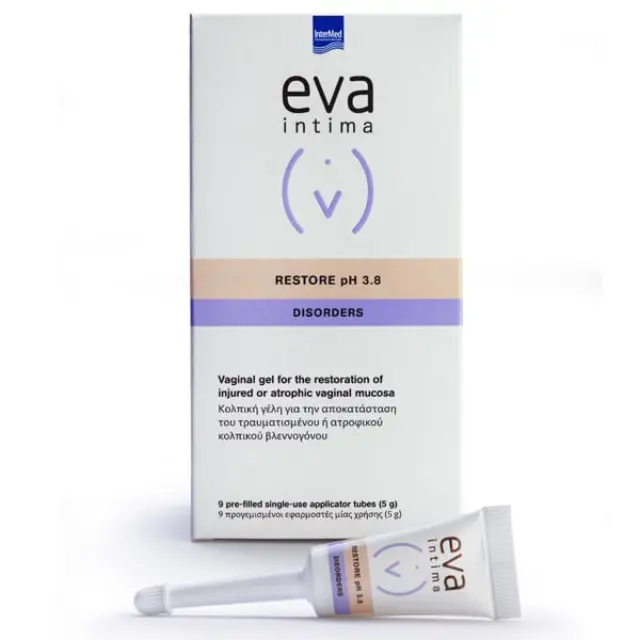 INTERMED Eva Intima Restore Vaginal Gel pH 3.8 Disorders 5gr x 9τμχ
