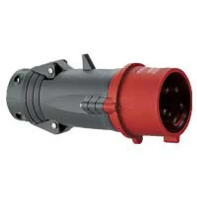 Straight plug Hypra - IP 44 - 380/415 V~ - 16 A - 3P+E - plastic