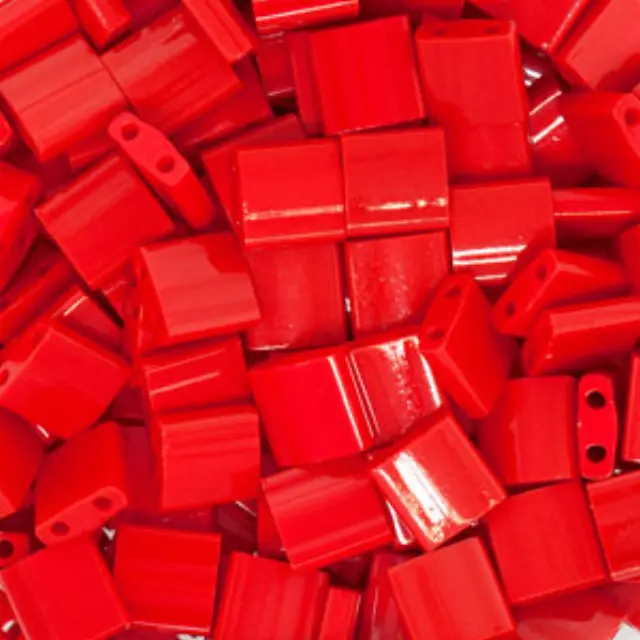 Χάντρα Miyuki Tila No408 Opaque Red ~7gr