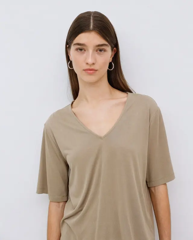 YERSE T-SHIRT (42042-KHAKI) - S 2