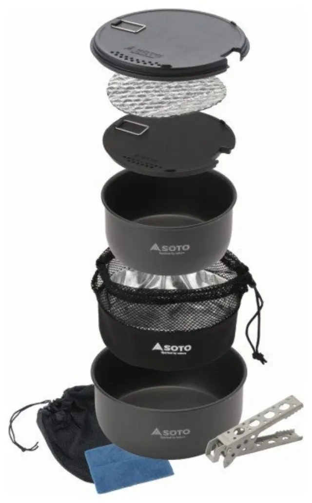 Φορητό Μαγειρικό Σετ Αλουμινίου Navigator Aluminum Cook Set Soto - SOD-501 2