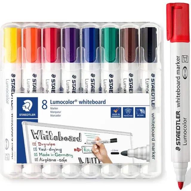 Staedtler Lumocolor Σετ 8 Μαρκαδόροι Ασπροπίνακα