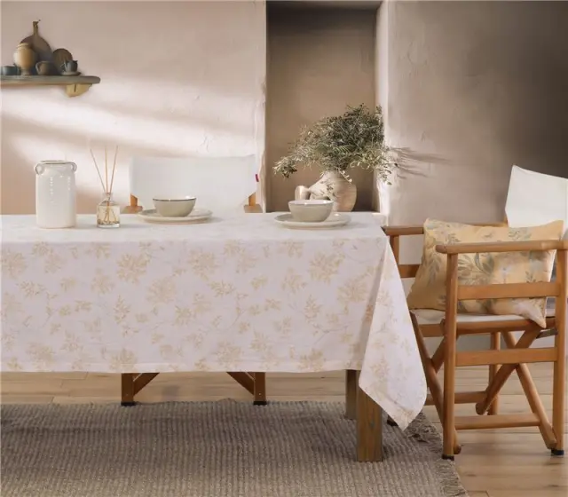 ΤΡΑΠΕΖΟΜΑΝΤΗΛΟ FOXY 150X180 NEF-NEF HOMEWARE, 100% BAMBAKI - ECRU (039526)