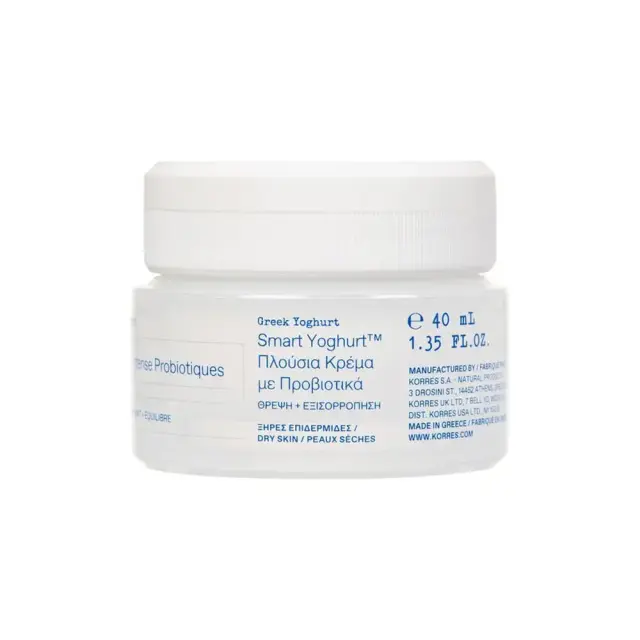 Korres Greek Yoghurt Smart Probiotic Intense Cream Κρέμα Προσώπου Πλούσιας Υφής με Γιαούρτι & Προβιοτικά 40ml