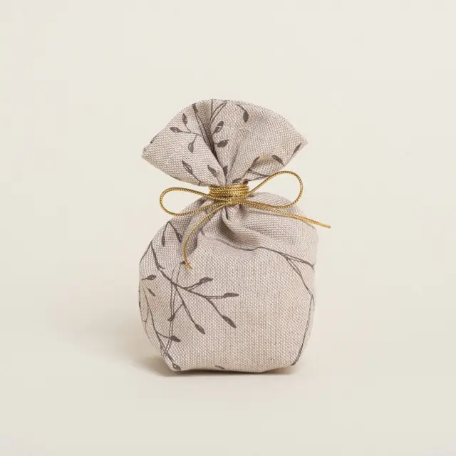 Beauty Home ΠΟΥΓΚΙ ΜΕ ΒΑΣΗ 8 x 12 cm ΚΛΑΔΙΑ ΜΠΕΖ ΦΟΝΤΟ