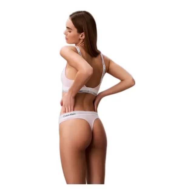 Calvin Klein Γυναικείο String Thong - Icon Cotton Modal, Χρώμα Cradle Pink 3