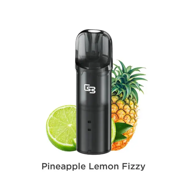 Geek Bar Elite 20mg 2ml Prefilled Δεξαμενή 1τεμ Pineapple Lemon Fizzy