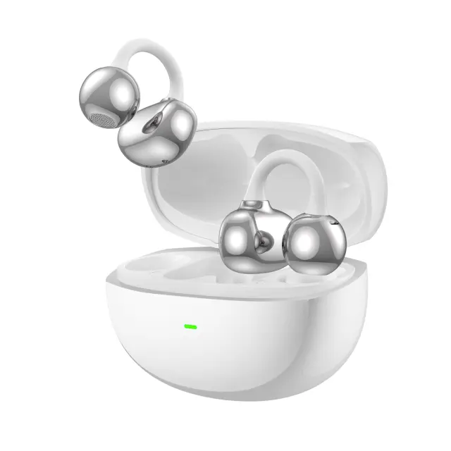 Wiwu Ai306 Open Ear Bluetooth Handsfree Ακουστικά με Θήκη Φόρτισης white