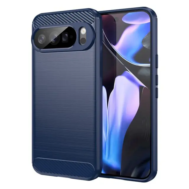 Techsuit® Carbon Silicone Θήκη για Google Pixel 10 Pro XL-Blue