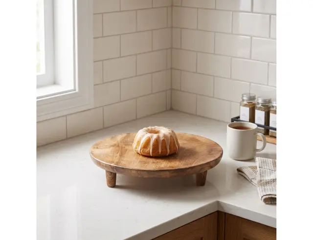 Ξύλινος Δίσκος Σερβιρίσματος από Ξύλο Mango, 30x30x6cm A54040100