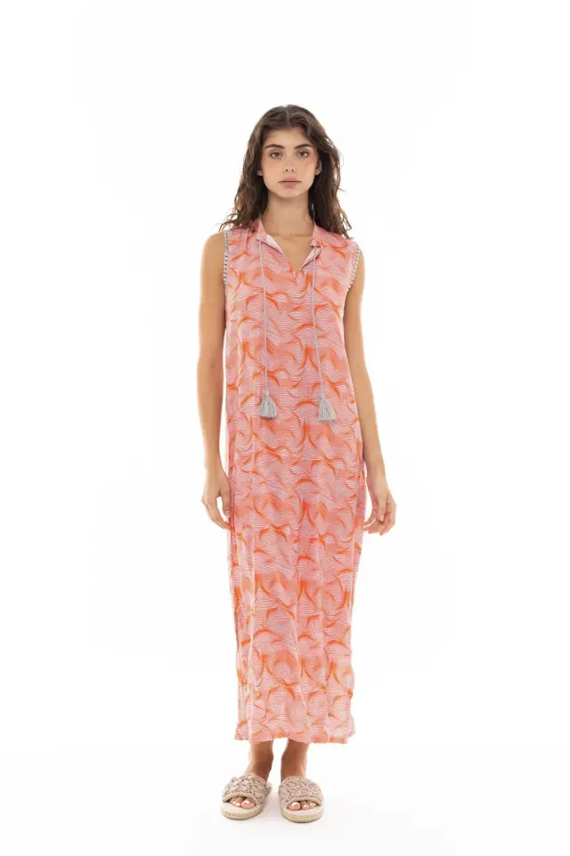 B376 - Type - BEACHWEAR ORANGE WAVES