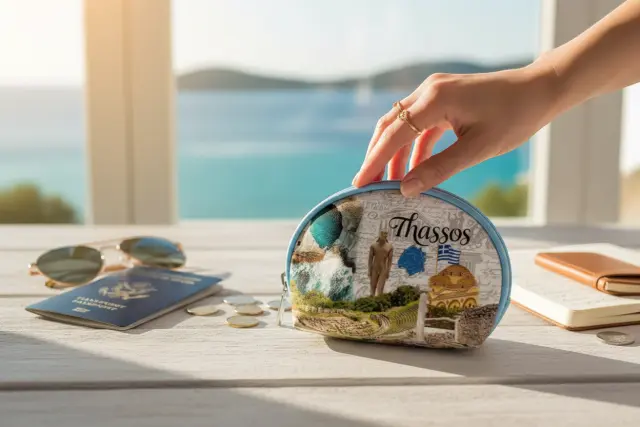 Πορτοφόλι Souvenir μπρελόκ mini - Σετ 10pcs - PVC - Thassos - 10*8*3cm - 871775 3