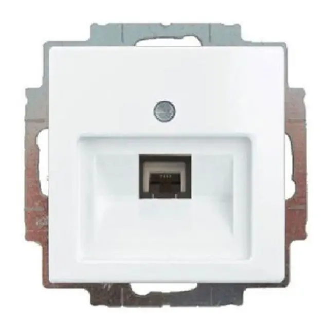 Πρίζα τηλεφώνου 1 γραμμή 45 λευκή RJ45 BASIC 55