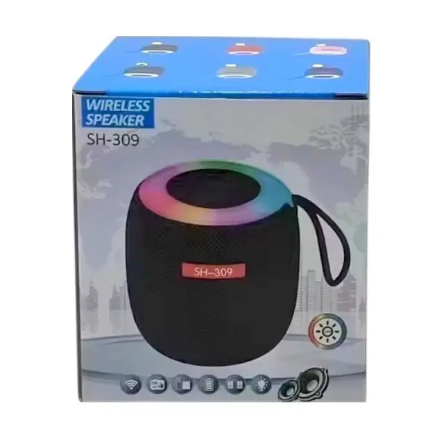 Ασύρματο ηχείο Bluetooth Mini - SH-309BT - 043090 - Black 2