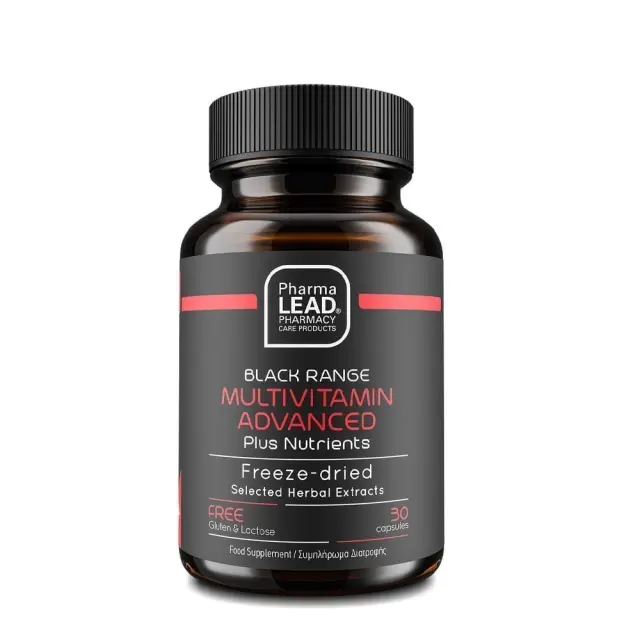 Pharmalead Black Range Multivitamin Advance Plus Nutrients Πολυβιταμινούχο Συμπλήρωμα Διατροφής, 30 κάψουλες