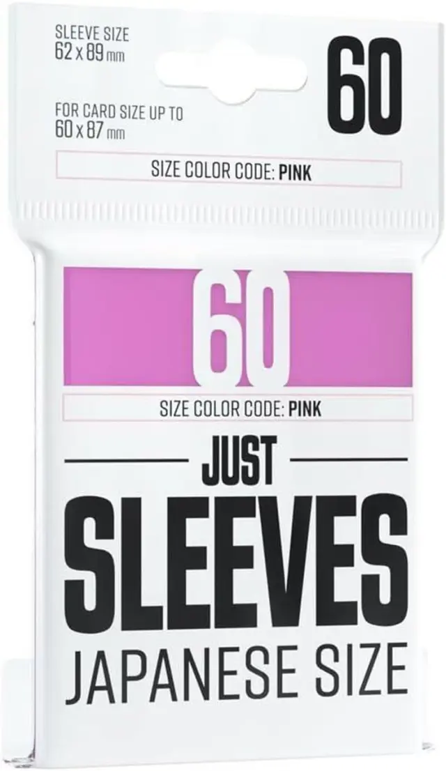 Just Sleeves - Japanese Size Pink (60 Sleeves)