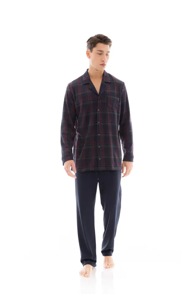 W-M691 - Type - PYJAMA BUTTONED JACQUARD RED PLAID