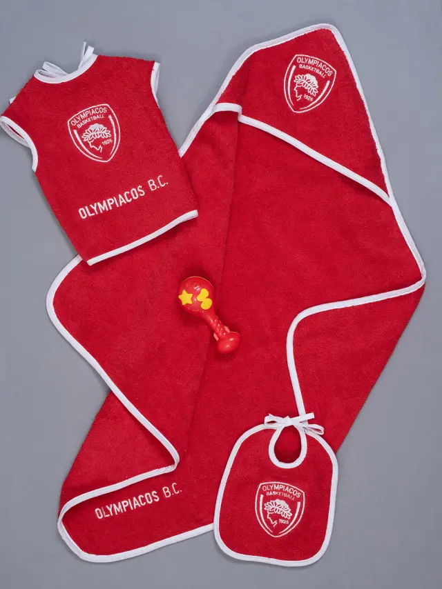 Σετ Λουτρου Βρεφικο Official Team Licenced OLYMPIACOS BABY BLOCK Σετ λουτρού βρεφικό 2