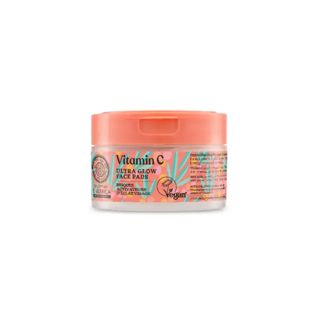 Natura Siberica Oblepikha C-Berrica Ultra Glow Face Pads, Επιθέματα Προσώπου για Λάμψη, 20τεμ
