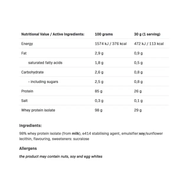 ALLNUTRITION Isolate Protein Vanilla, 2000 g 2