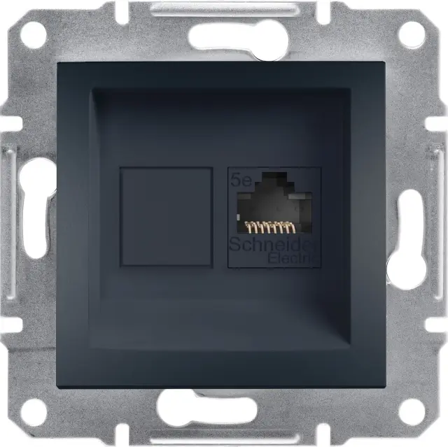 Asfora - Data socket cat5e UTP, wo frame, anthracite