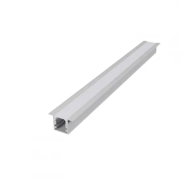 Aca Light LESTE ΧΩΝΕΥΤΟ ΠΡΟΦΙΛ ΑΛΟΥΜΙΝΙΟΥ P160U ΛΕΥΚΟ ΜΕ ΟΠΑΛ PC ΚΑΛΛΥΜΑ 2m/pc