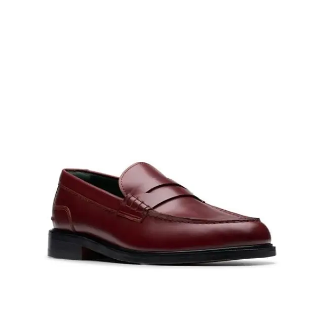 Clarks Craft James Lo Wine Wine Leather 3
