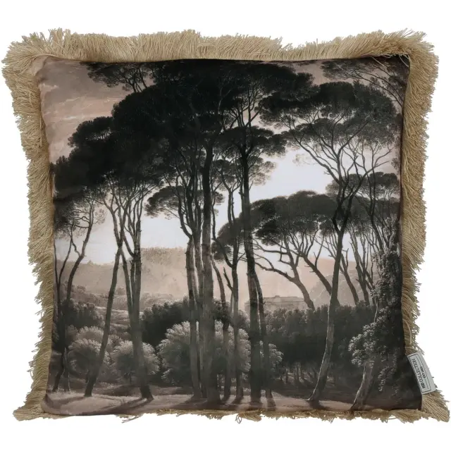 Μαξιλάρι Δάσος Καφέ Βελούδο 45x45cm