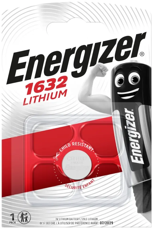 Energizer Κουμπί Λιθίου CR1632 01.005.0105